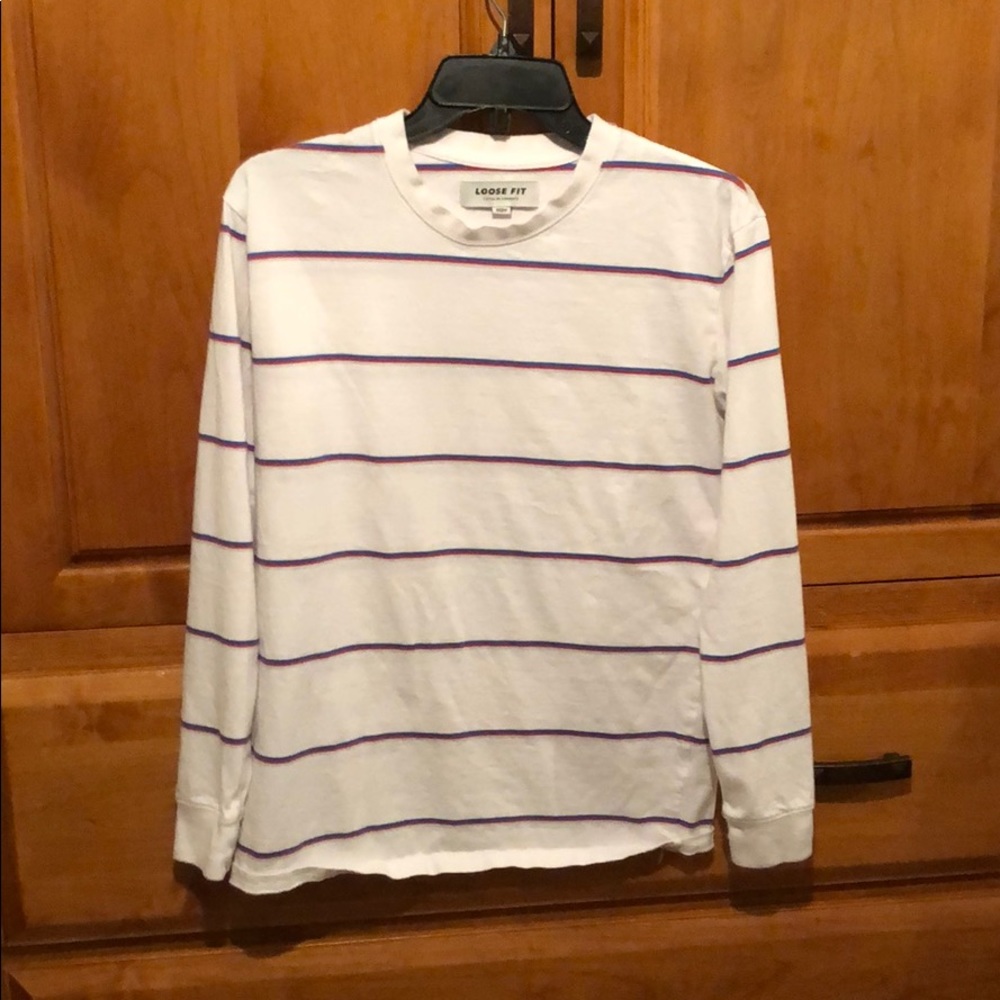 Long sleeve striped T shirt